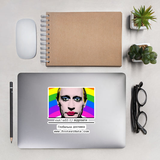 "LGBTPutin" Stickers - Vladimir Putin Gay Pride LGBTQ Stickers